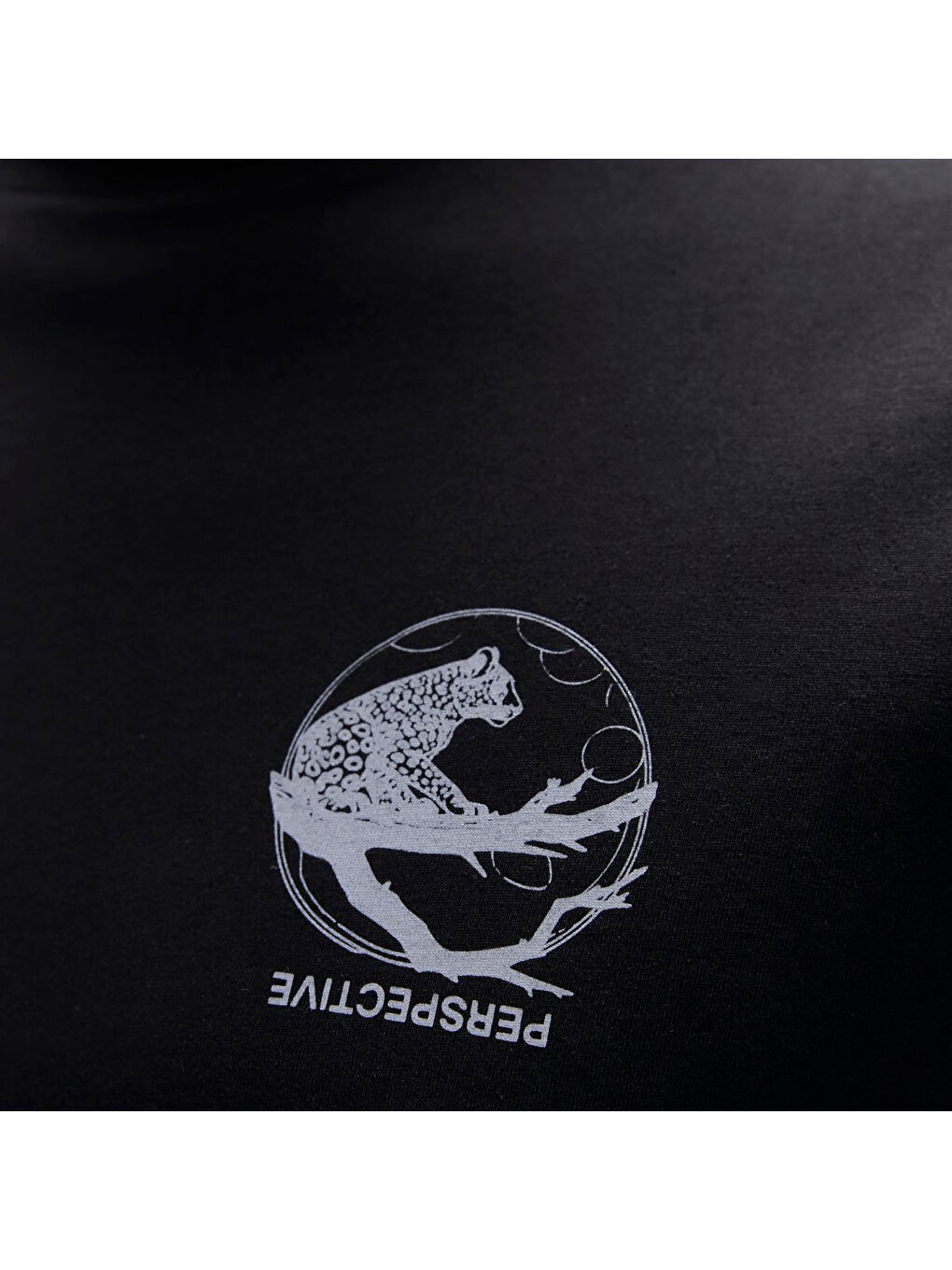 Pard Erkek Siyah Yuvarlak Yaka Tişört-3