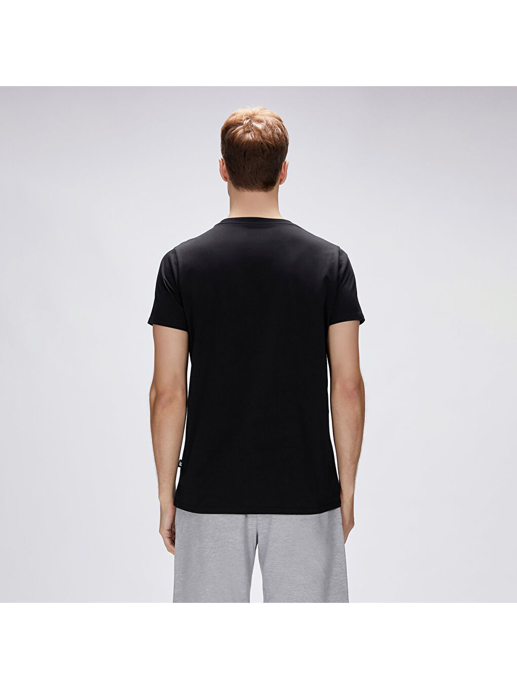 Pard Erkek Siyah Yuvarlak Yaka Tişört-4