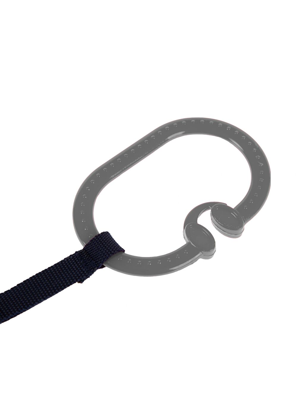 Çıngıraklı Puset Halkası Gri Oval-1