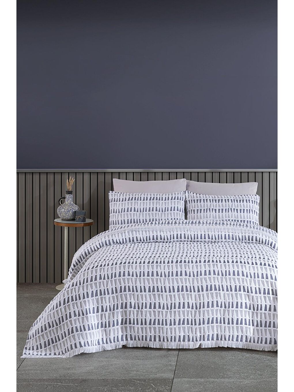 Joli Yatak Örtüsü Tek Kişilik Mavi