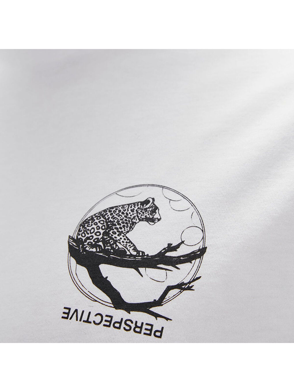 Pard Erkek Beyaz Yuvarlak Yaka Tişört-2