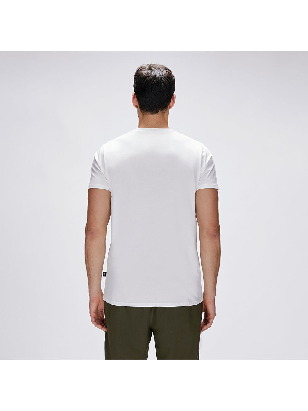 Pard Erkek Beyaz Yuvarlak Yaka Tişört-4