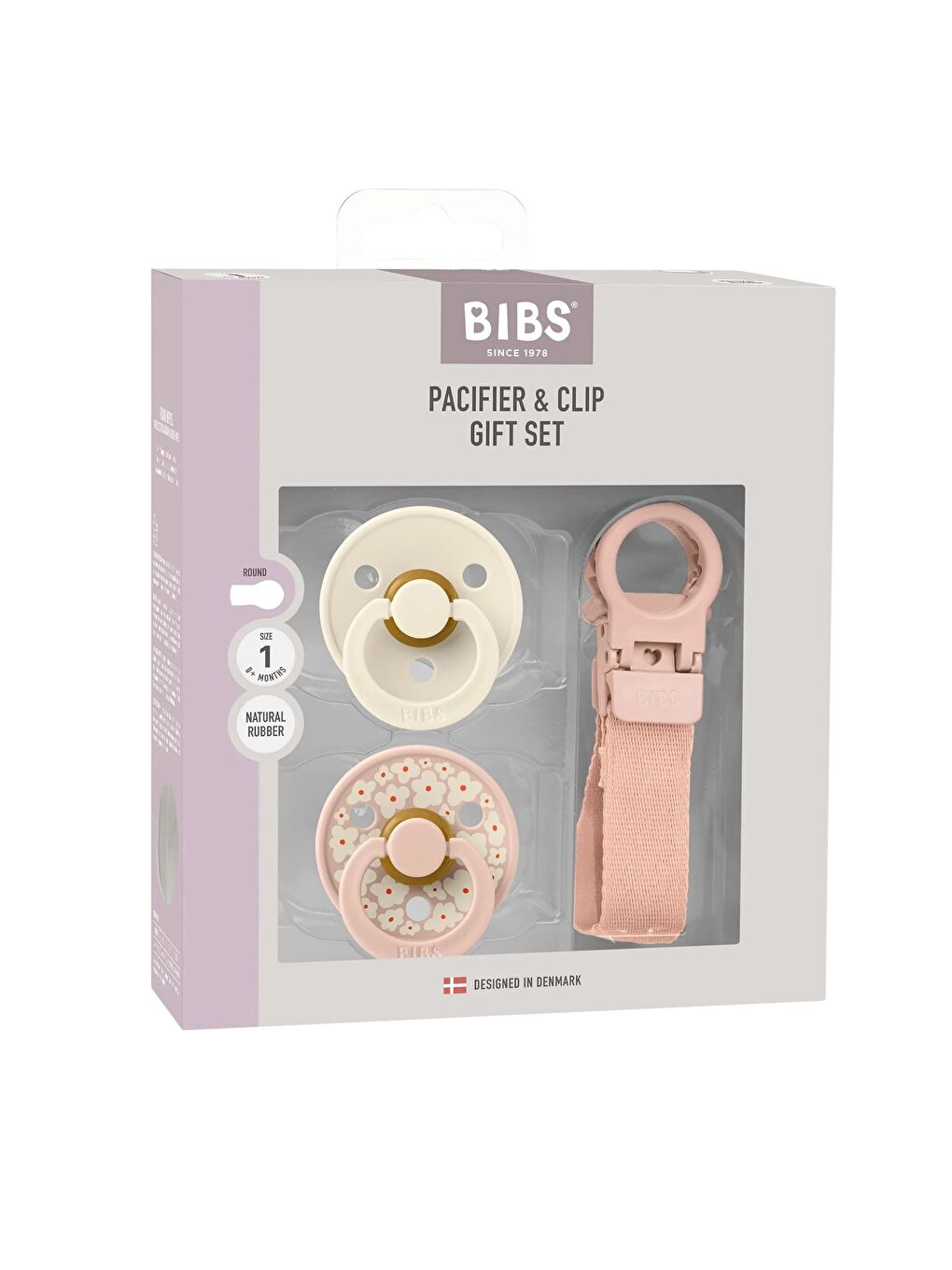 Colour Kauçuk Emzik Askılı Hediye Set Blush