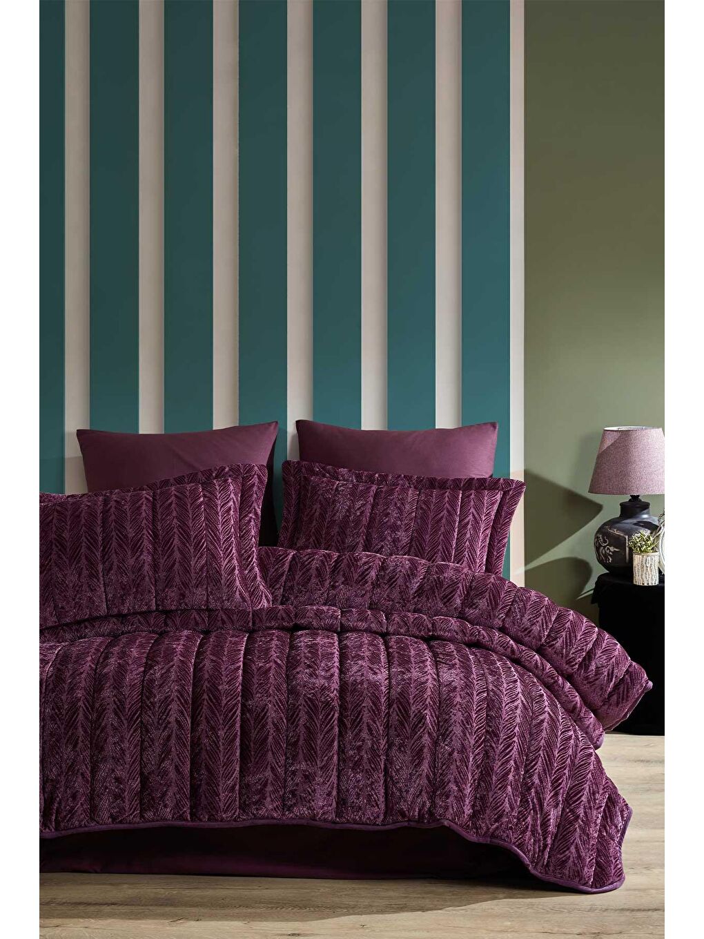 Royal Çeyiz Paketi 20 Parça Mürdüm-1