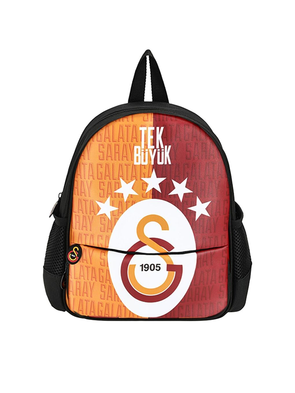 2 Bölmeli 5 Yıldızlı Tek Büyük Suni Deri Anaokulu Çantası + Beslenme Çantası-1