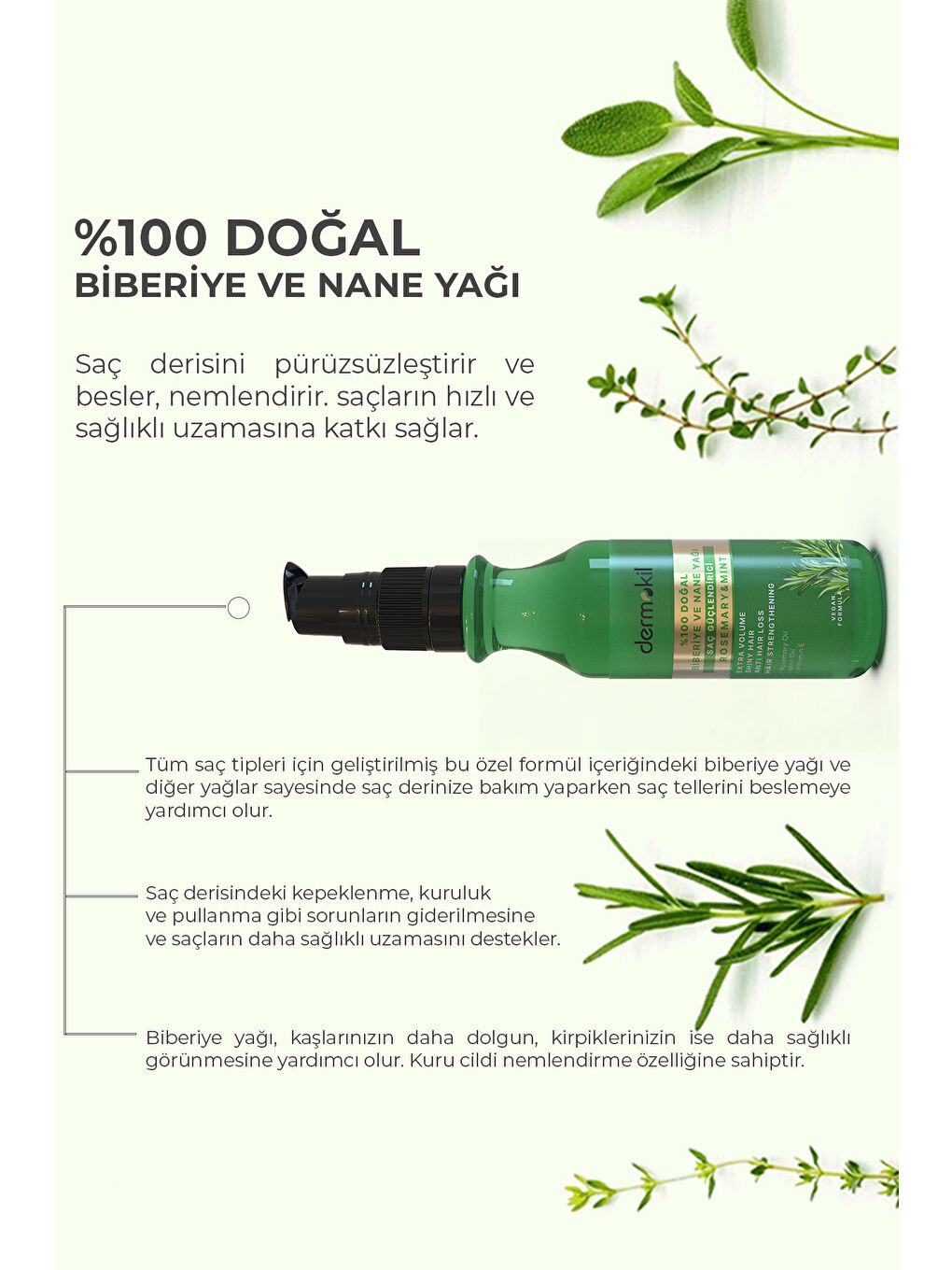 %100 Doğal Biberiye ve Nane Yağı 75 ml-2