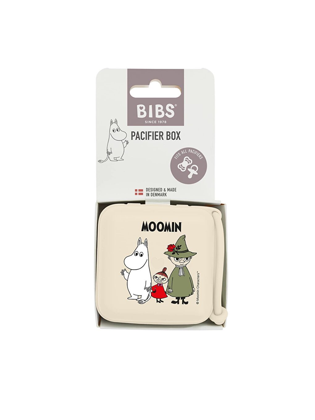 X Moomin Pacifier Box Emzik Kutusu-Ivory-2
