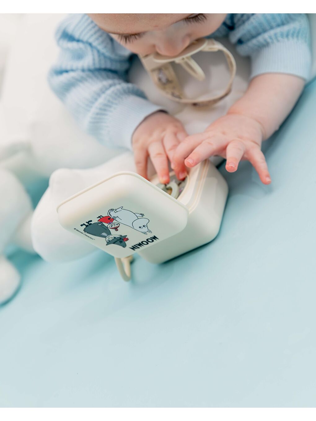 X Moomin Pacifier Box Emzik Kutusu-Ivory-3