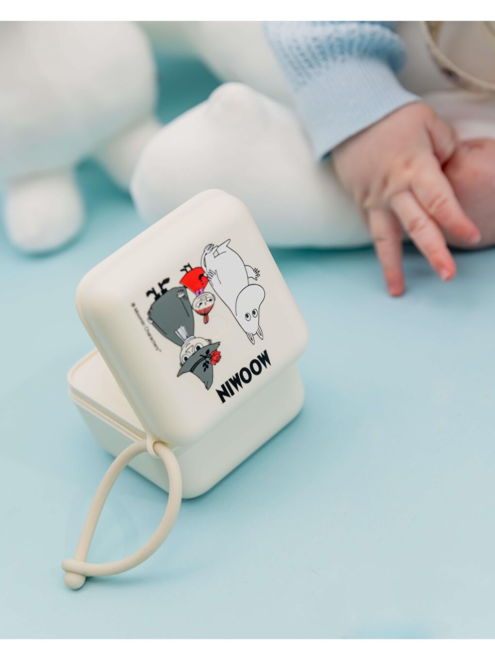 X Moomin Pacifier Box Emzik Kutusu-Ivory-4