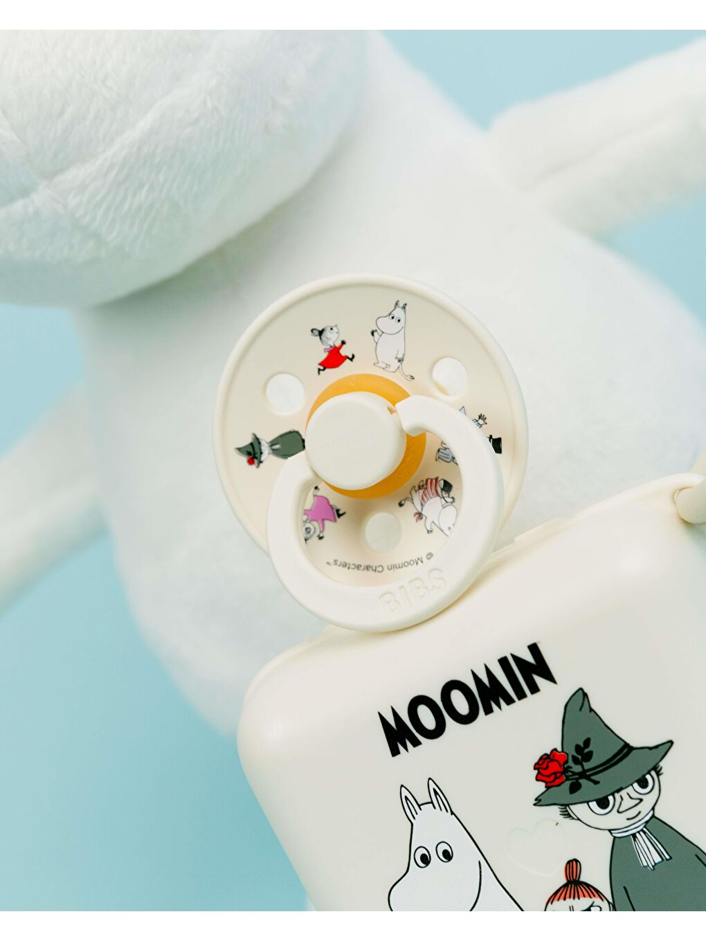 X Moomin Pacifier Box Emzik Kutusu-Ivory-5
