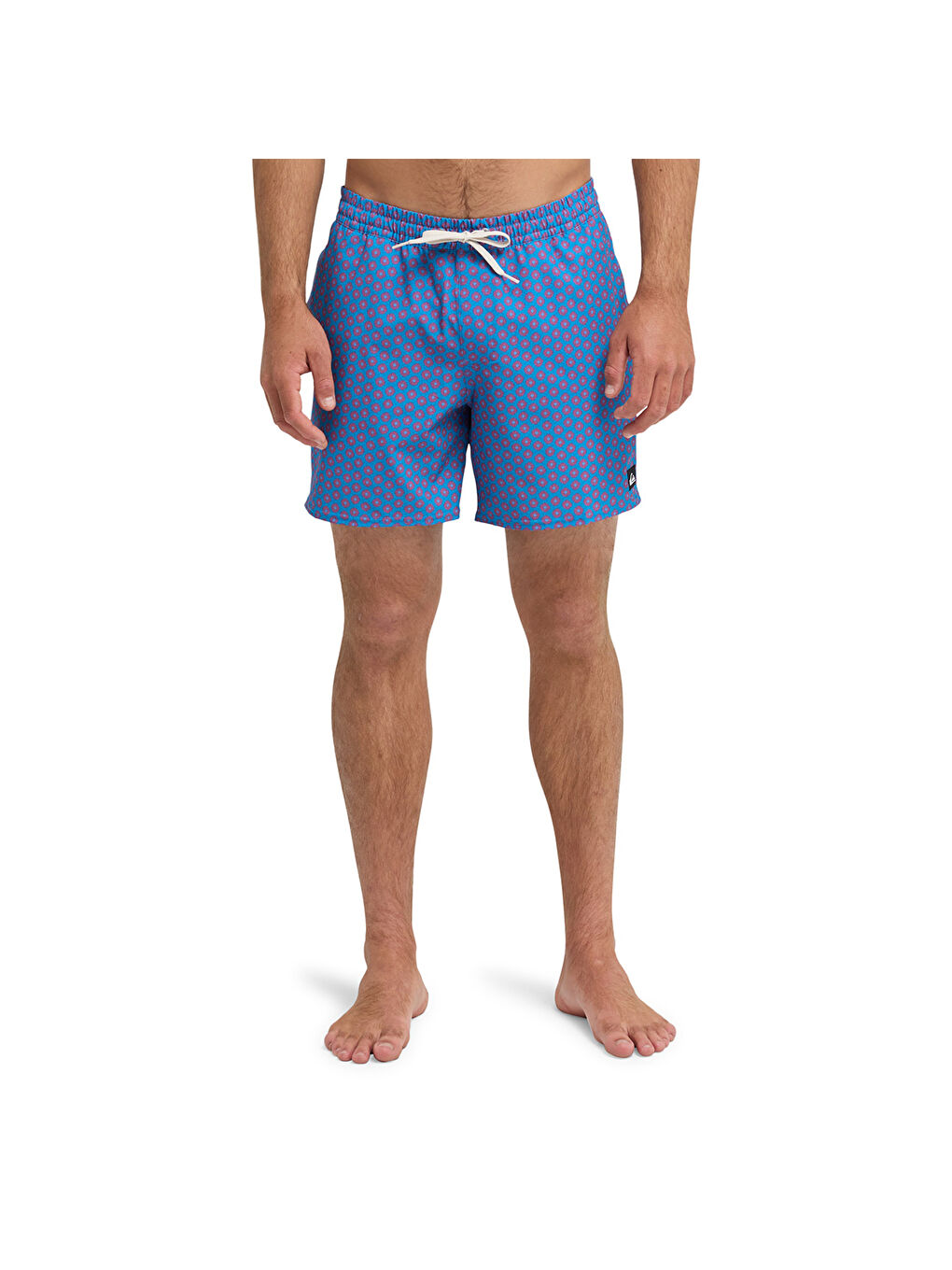 Stretch Printed Erkek Mavi Mayo