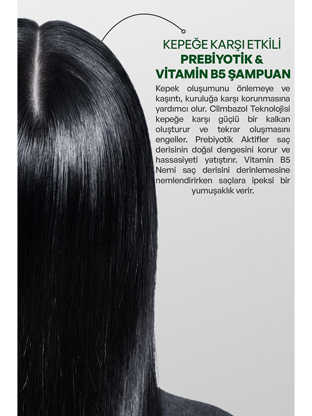 Prebiyotik & Vitamin B5 Kepeğe Karşı Şampuan 950 Ml-2