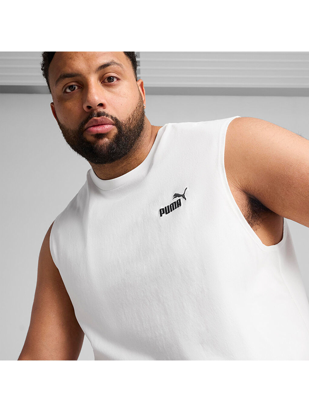 Essentials Erkek Beyaz Atlet-1