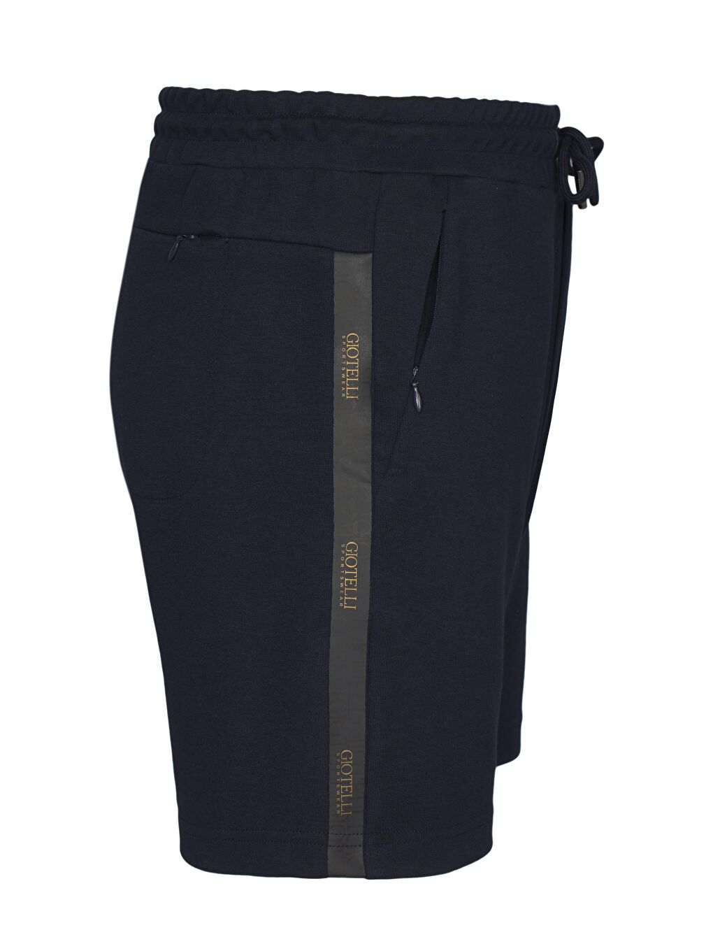 Lacivert Regular Fit Baskılı Bisiklet Yaka Şortlu Takım-5