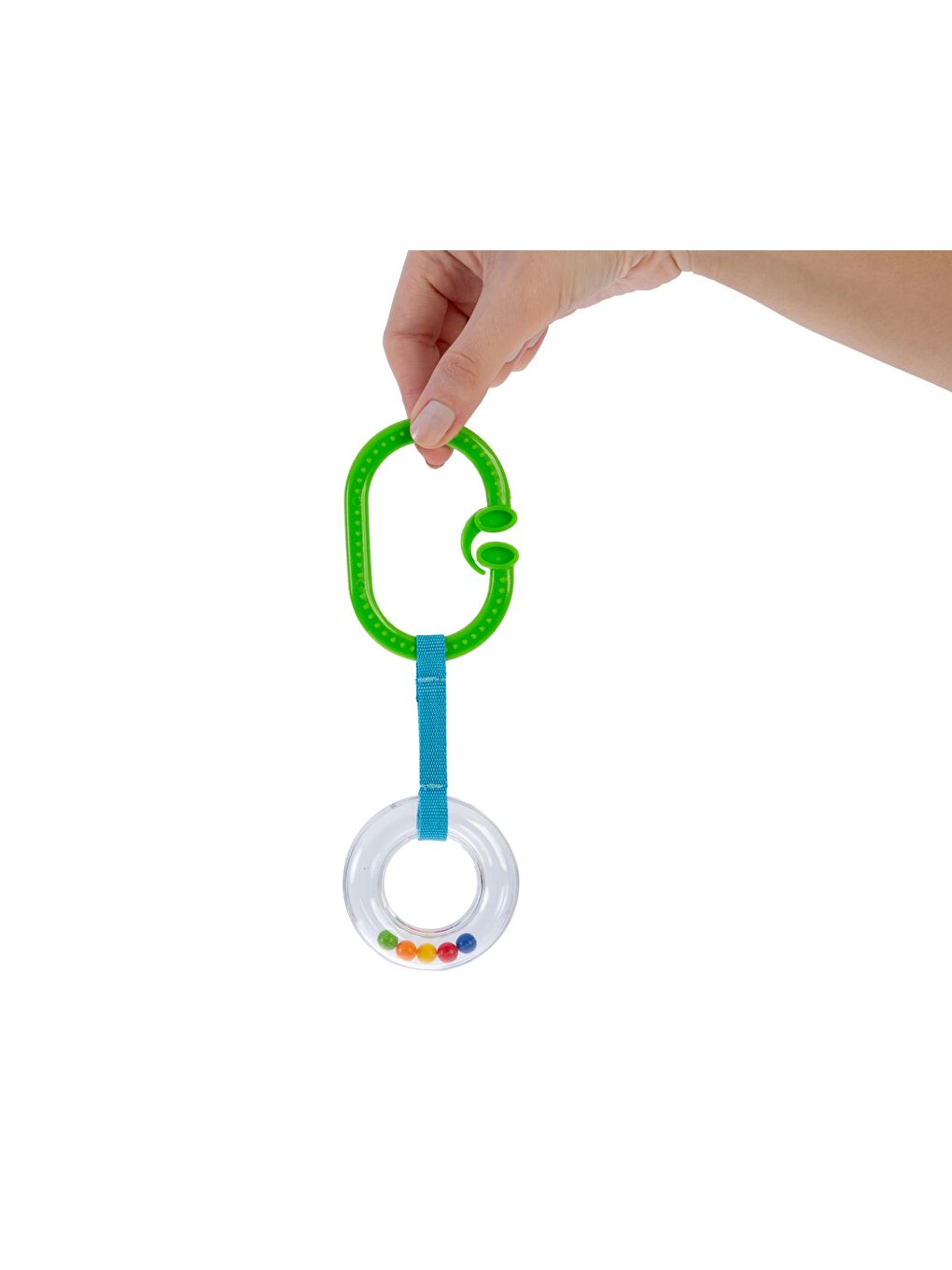 Çıngıraklı Puset Halkası Yeşil Oval-2