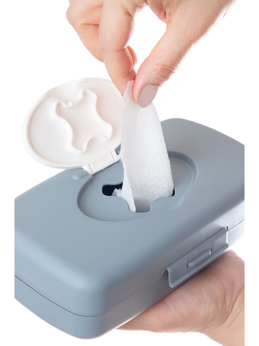 Islak Mendil Kutusu Gri / Beyaz-2