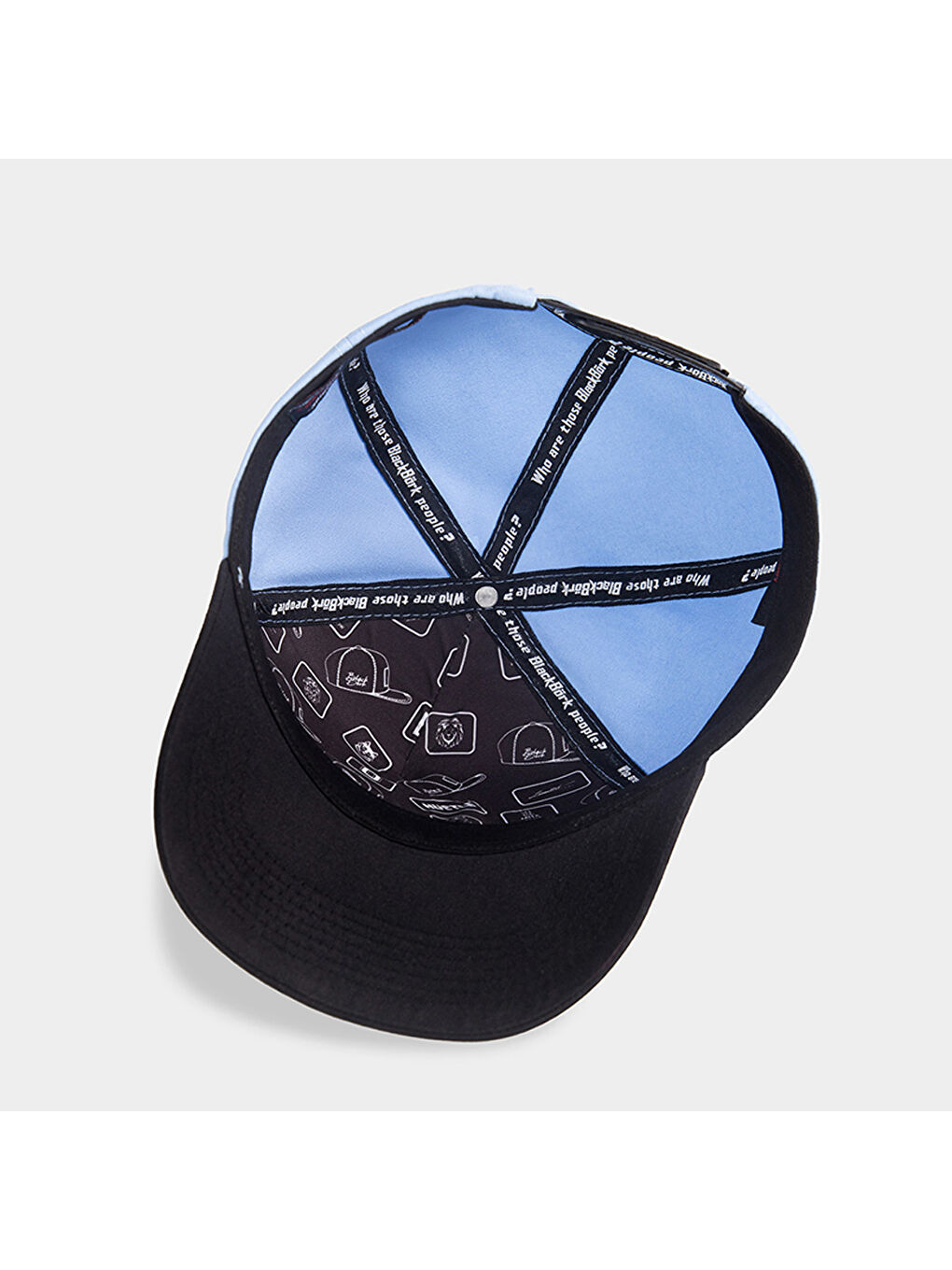 Sarı Siyah Siperli - Buz Mavi Şapka (Cap)-4