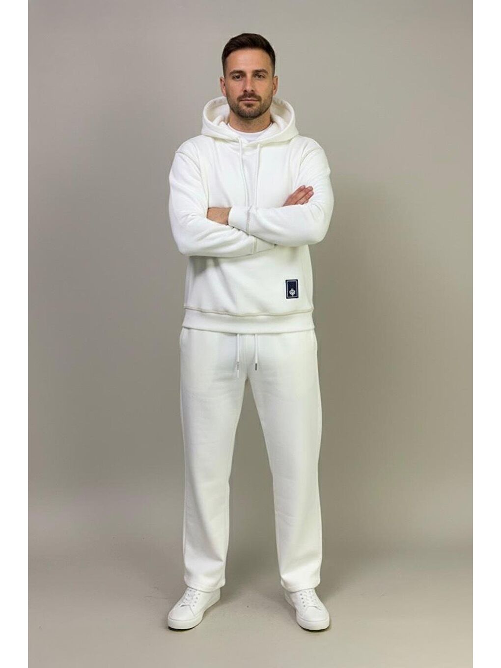 Beyaz Erkek Eşofman Takımı-2