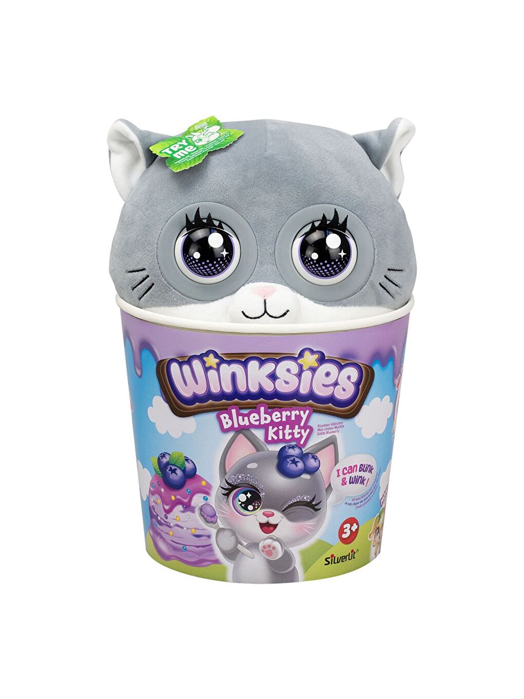 Winksies Sevimli Hayvanlar İnteraktif 30cm Pelüş - Kedi