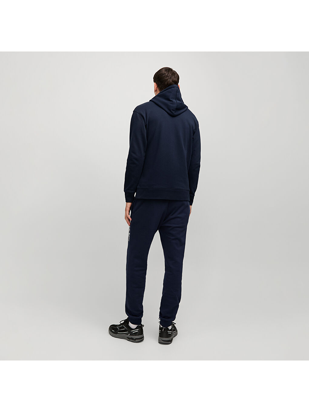 Beau Erkek Lacivert Kapüşonlu Sweatshirt-1