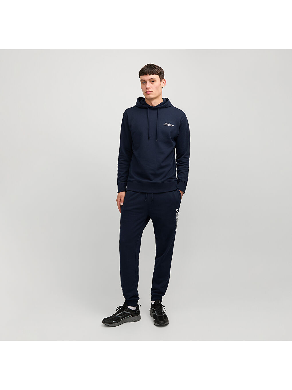 Beau Erkek Lacivert Kapüşonlu Sweatshirt-2