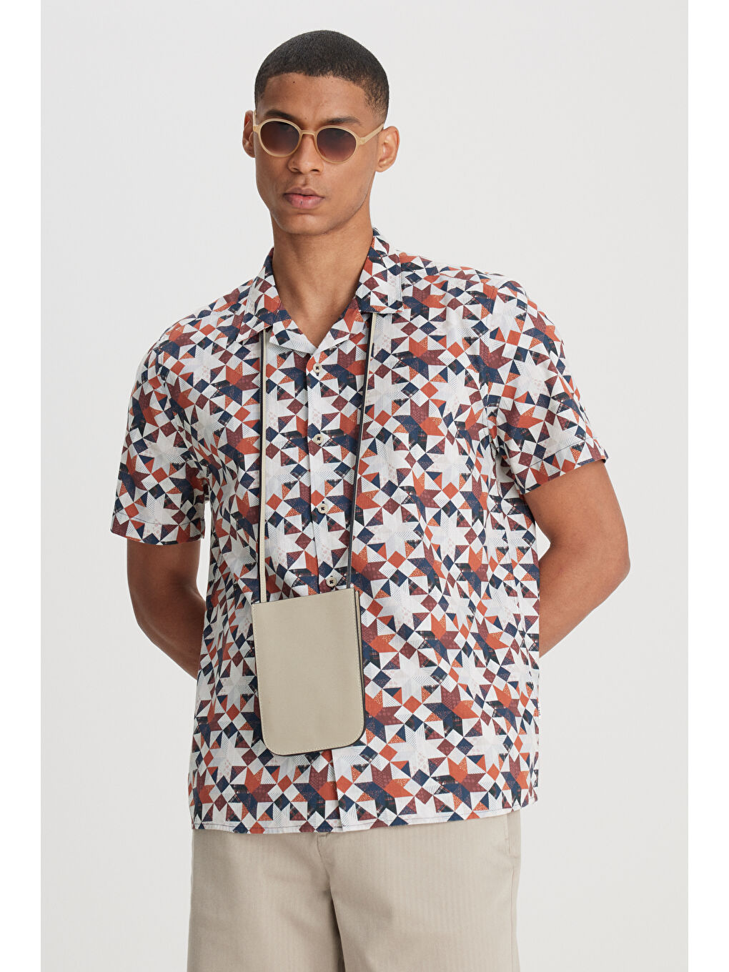 Karışık Loose Fit Rahat Kesim %100 Pamuk Çok Renkli Gömlek-1