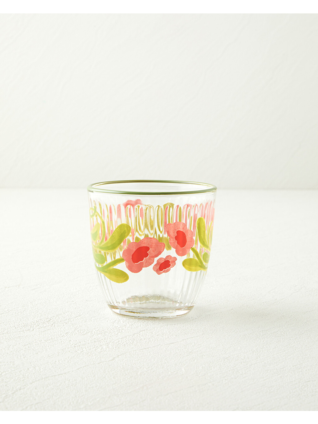 Beyaz Bright Petals Cam 3'lü Bardak 290 Ml Renkli-1