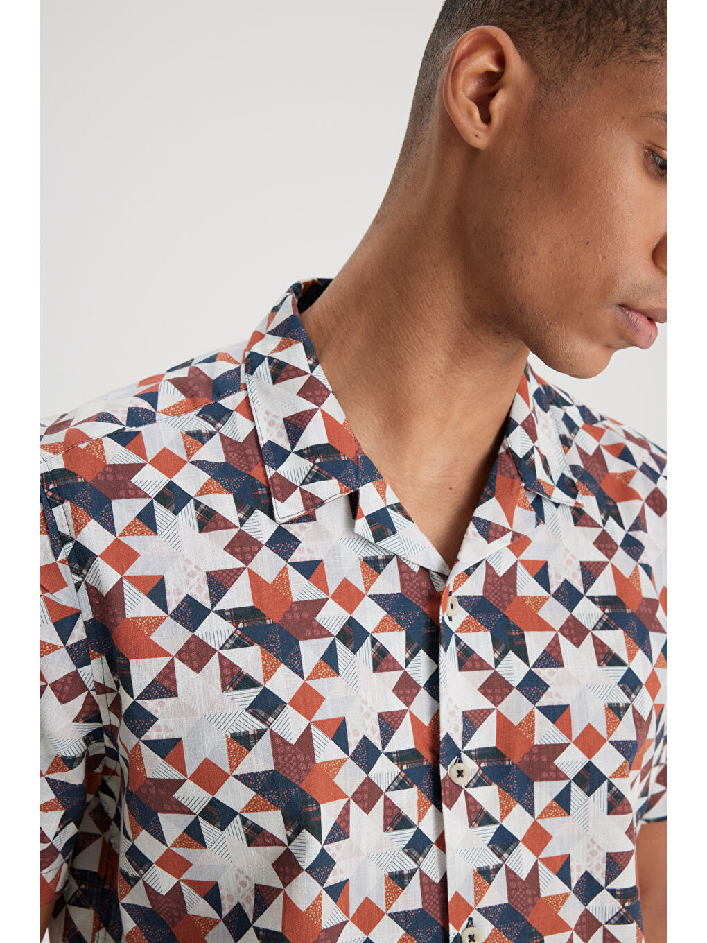 Karışık Loose Fit Rahat Kesim %100 Pamuk Çok Renkli Gömlek-4