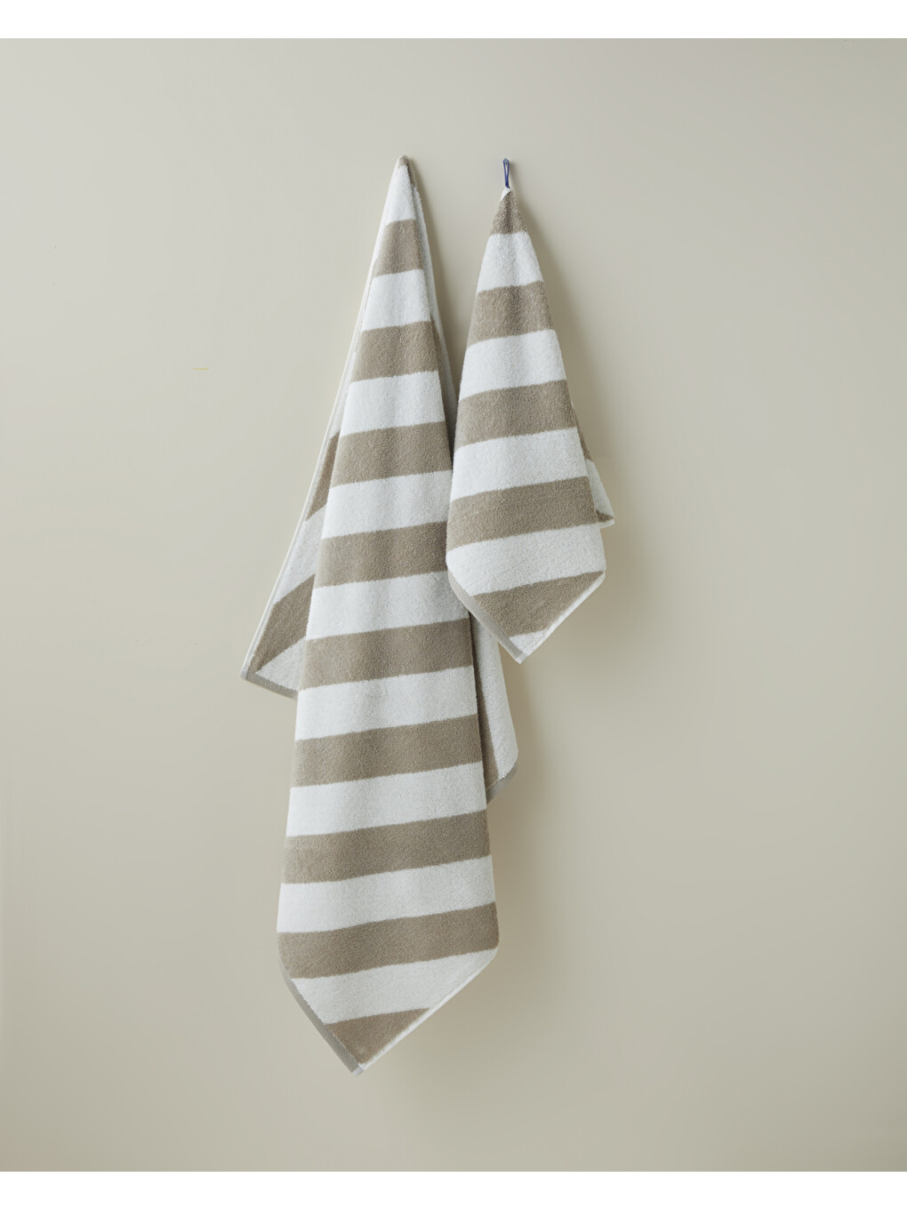 Diagonal Pamuk Banyo Havlusu 90x150 Cm Bej-3