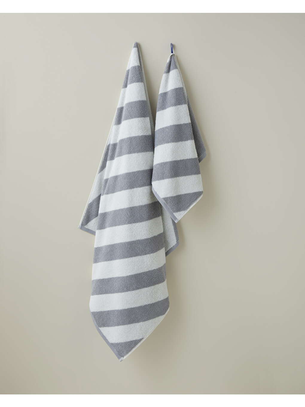 Diagonal Pamuk Yüz Havlusu 50x80 Cm Gri-3