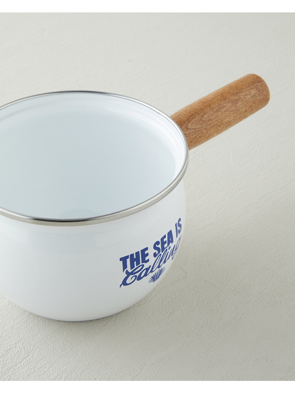 Blue Horizon Emaye Sos Tenceresı 1,6l Beyaz-2