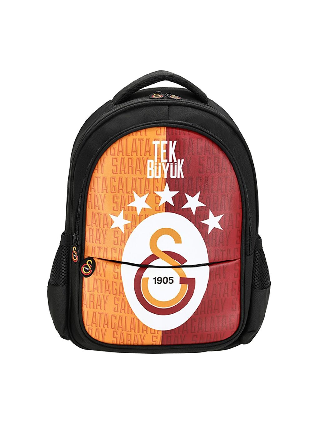 3 Bölmeli 5 Yıldızlı Tek Büyük Suni Deri Okul + Beslenme Çantası-2