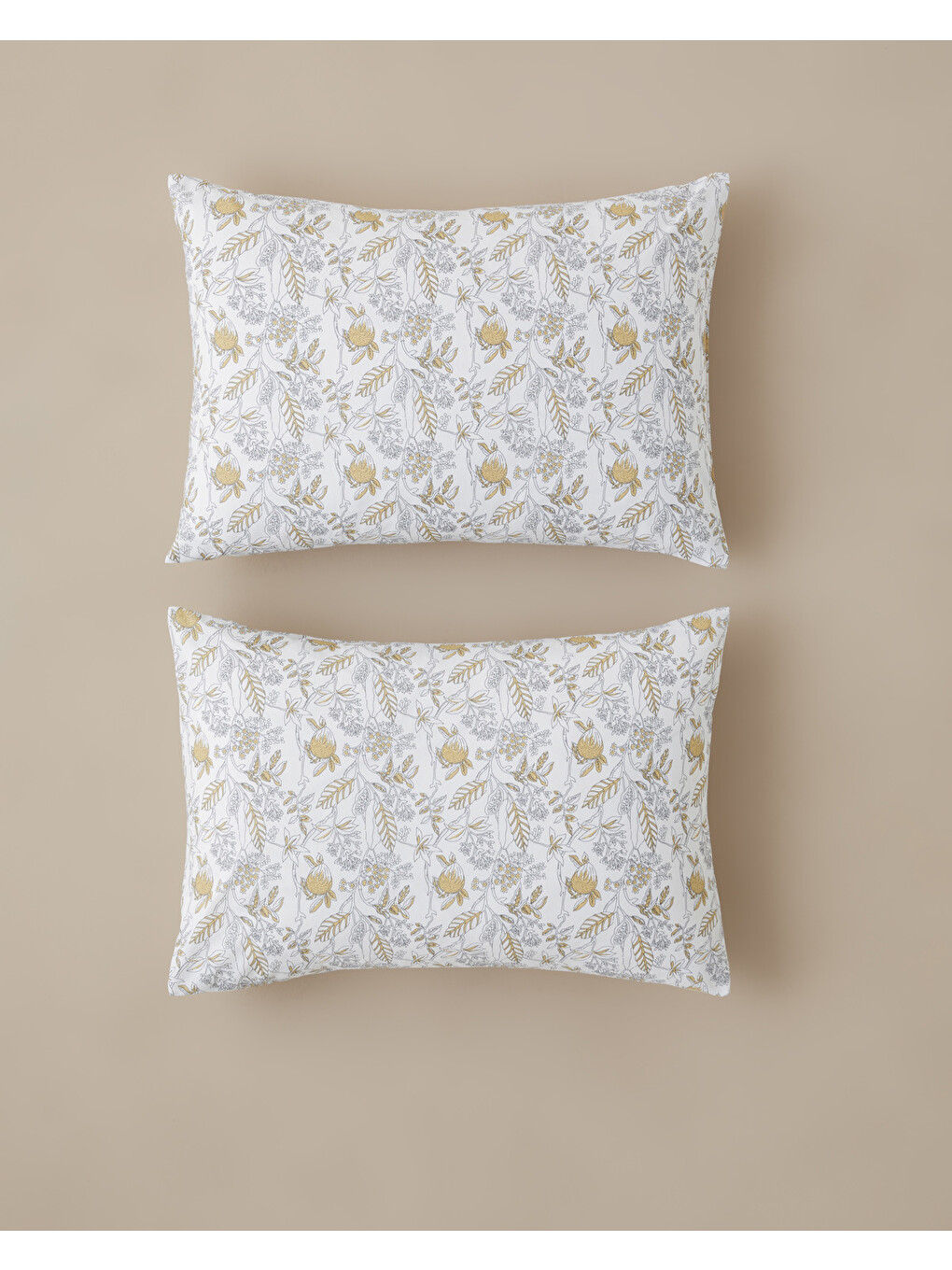 Bonnie Kolay Ütülenir 2'li Yastık Kılıfı 50x70 Cm Sarı