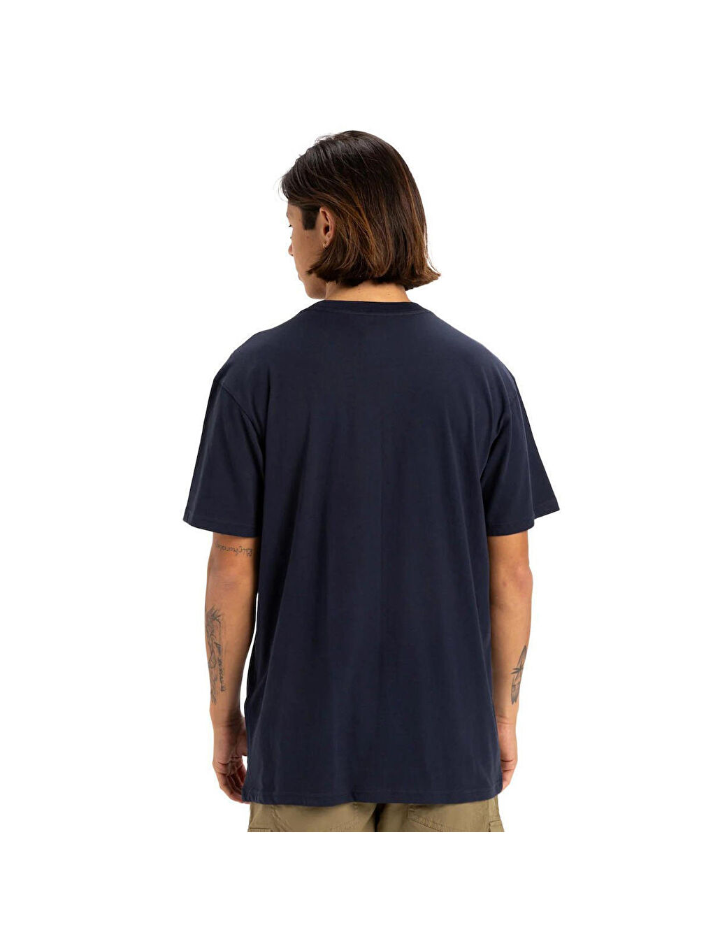 Sun Faded Erkek Lacivert Yuvarlak Yaka Spor Tişört-2