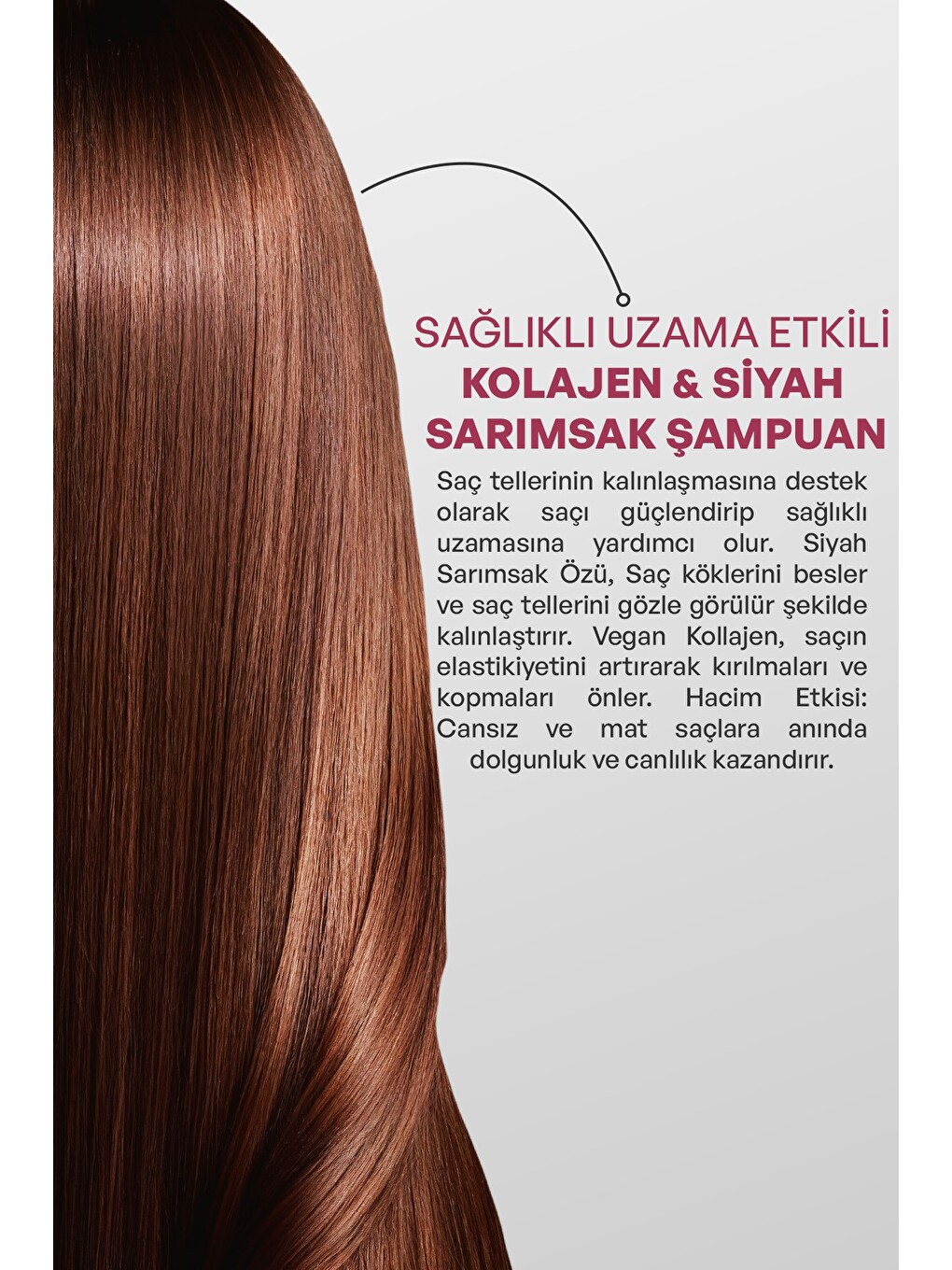 Kolajen & Siyah Sarımsak Sağlıklı Uzama Etkili Şampuan 950 ml x 2 Adet-2