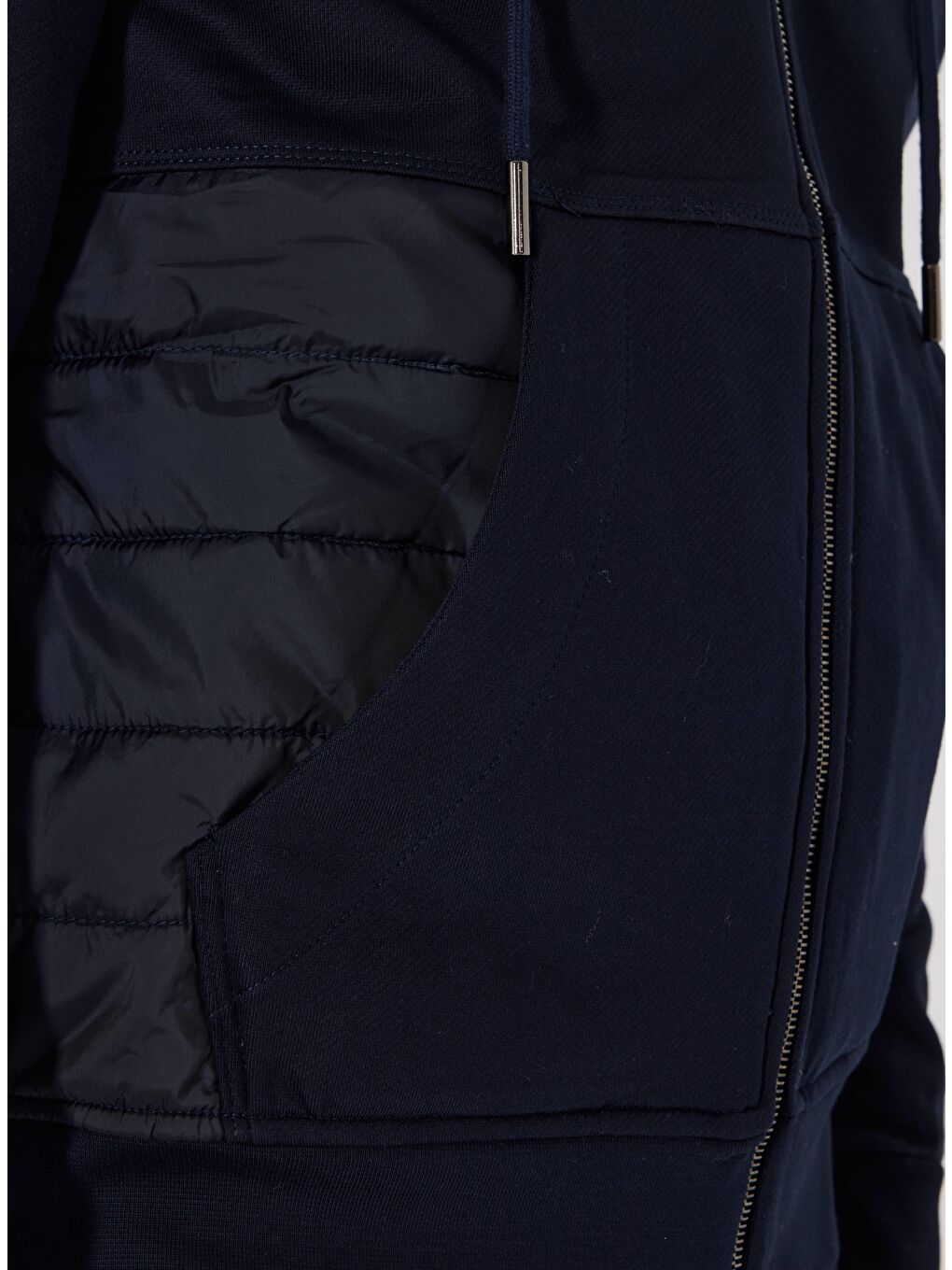 Lacivert Standart Fit Pamuklu Kapüşonlu Eşofman Takımı-5