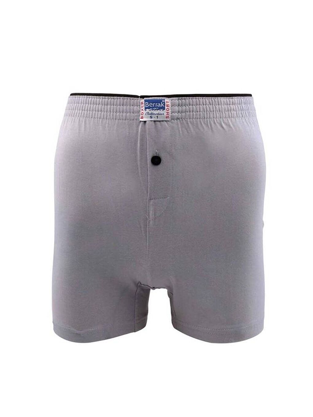 Berrak Gri 1099 Erkek Pamuklu Penye Boxer 5'li Paket