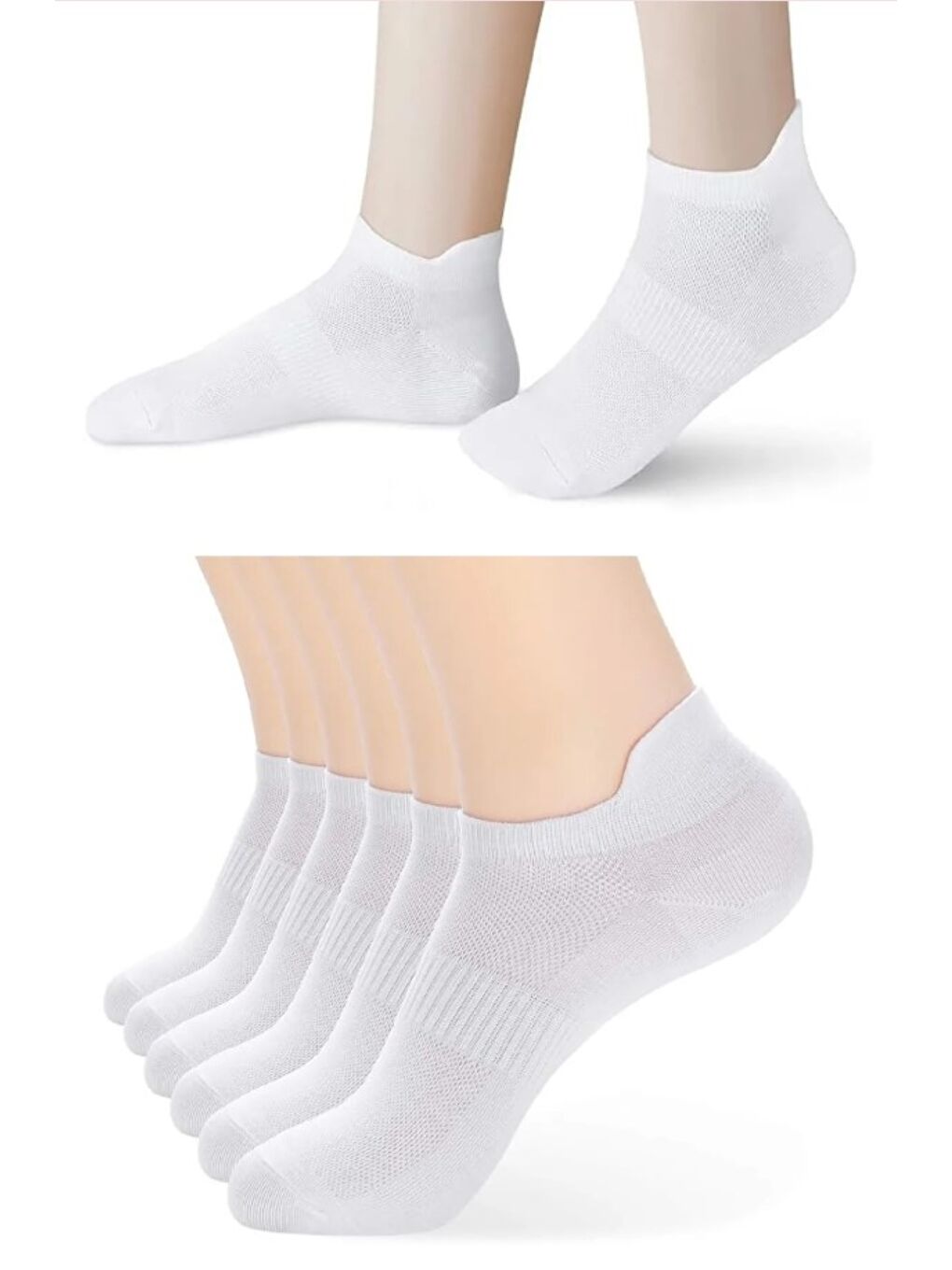 Ozzy Socks Beyaz 6 Çi̇ft Logosuz Arkasi Çekmeli̇ Pamuklu Teni̇s Pati̇k Uni̇sex Çorap