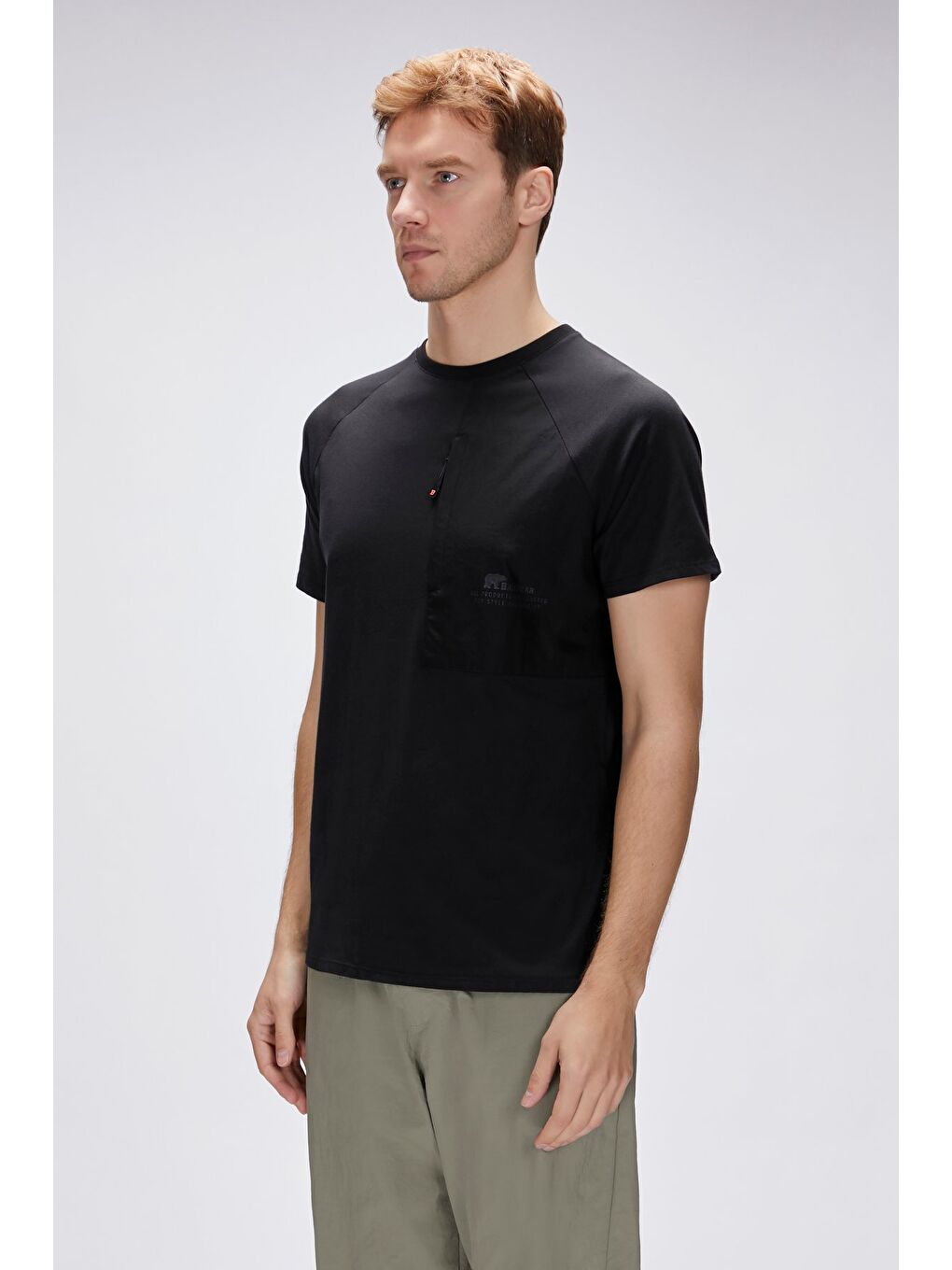 Simon Siyah Erkek Baskılı Tişört-1