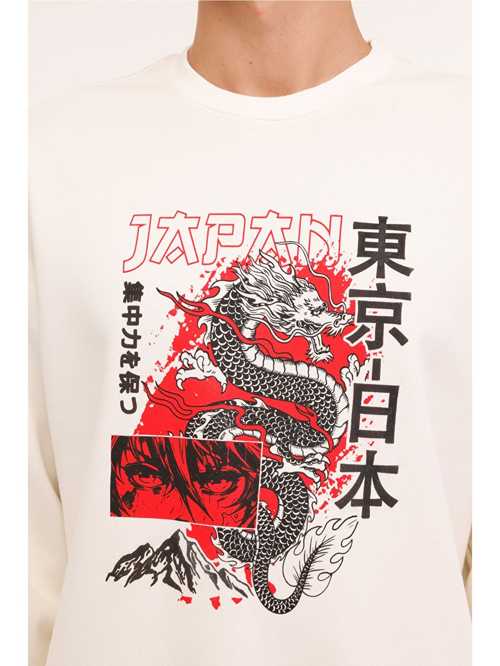 Bej ML YUMA 16UZD102 4PR  Erkek Sweatshirt-3