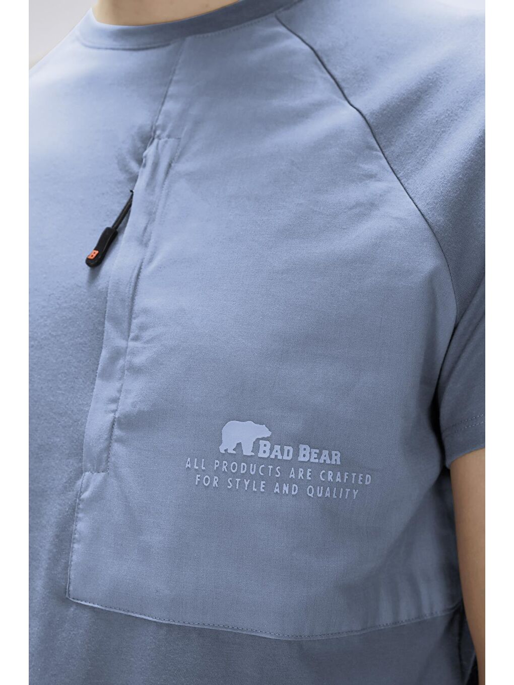 Simon Element Mavi Erkek Baskılı Tişört-2