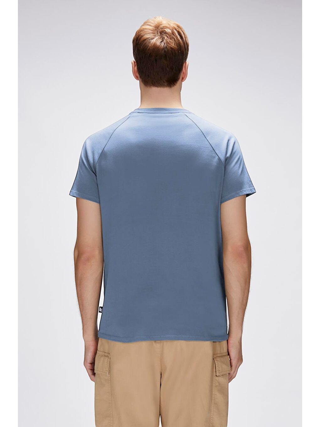 Simon Element Mavi Erkek Baskılı Tişört-4