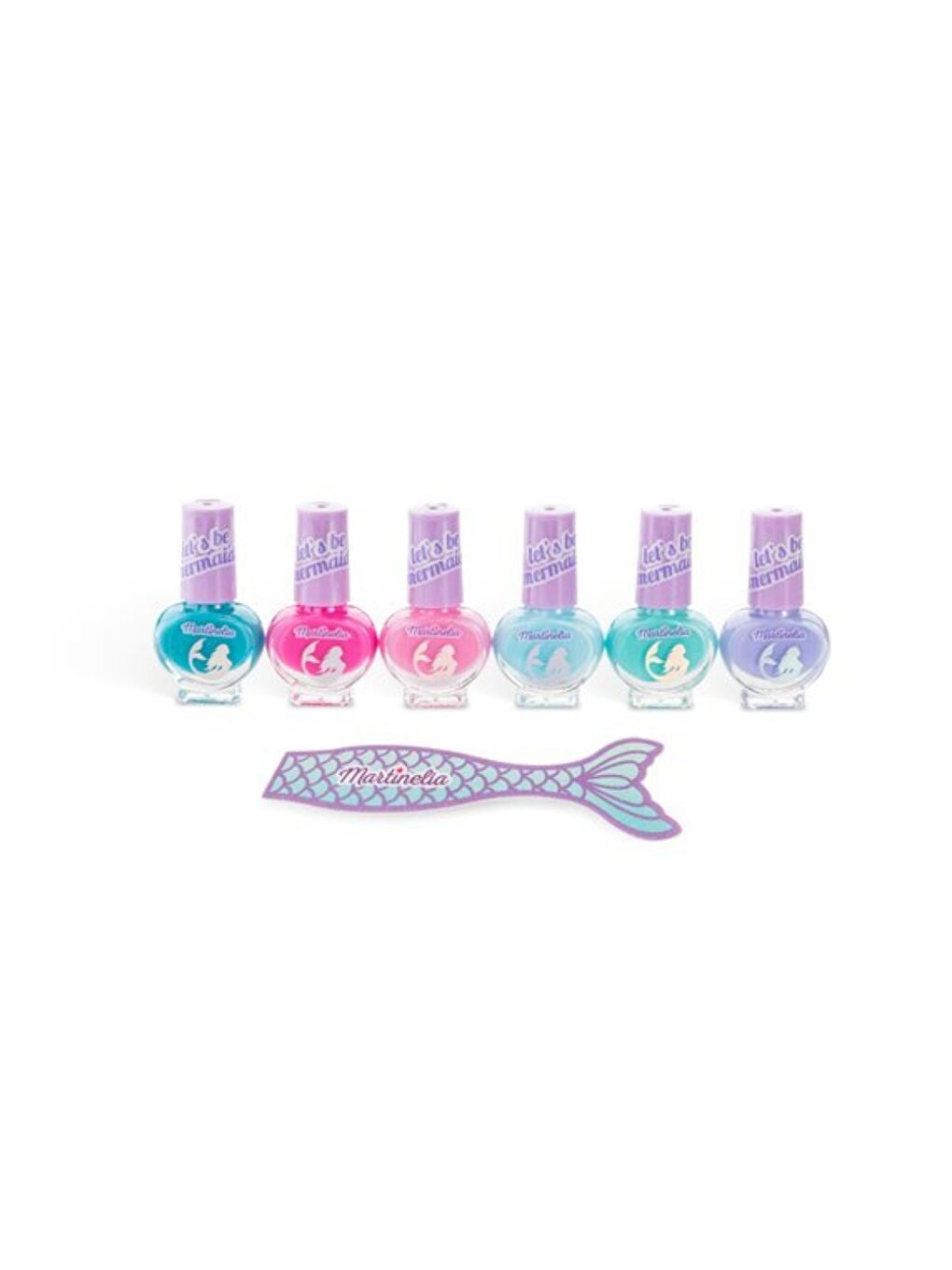 Çok Renkli Let's Be Mermaids 6'lı Kız Çocuk Tırnak Seti-2