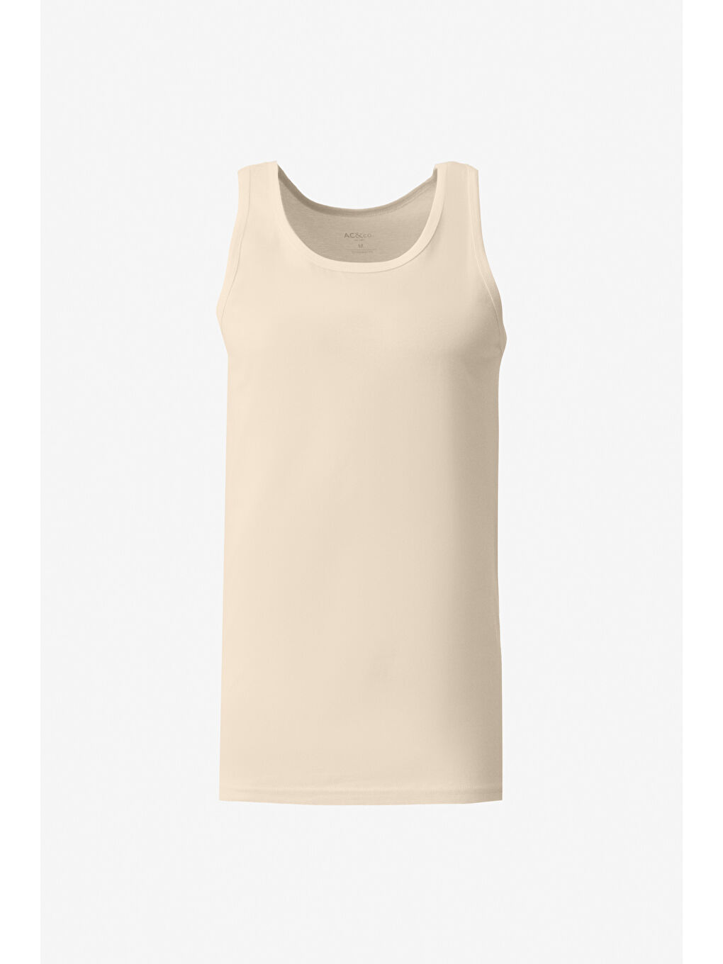 Bej Erkek TEN Premium %100 Pamuk 2'li Paket Atlet-5