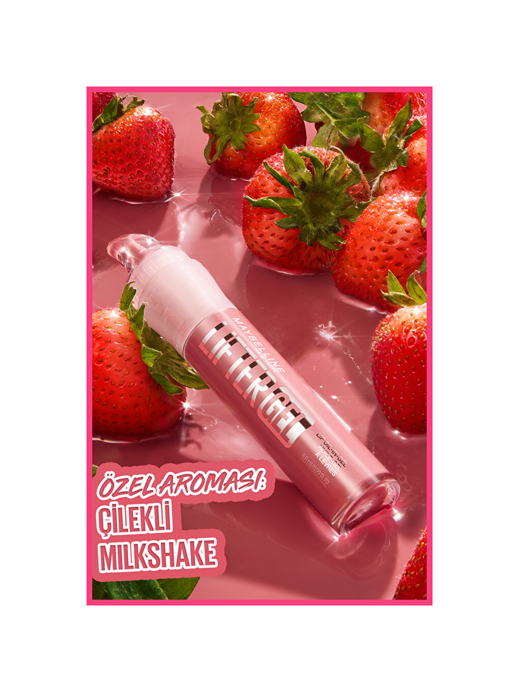 Lifter Gel Ekstra Parlak ve Nemlendirici Dudak Parlatıcısı - 06 Strawberry Shake-2