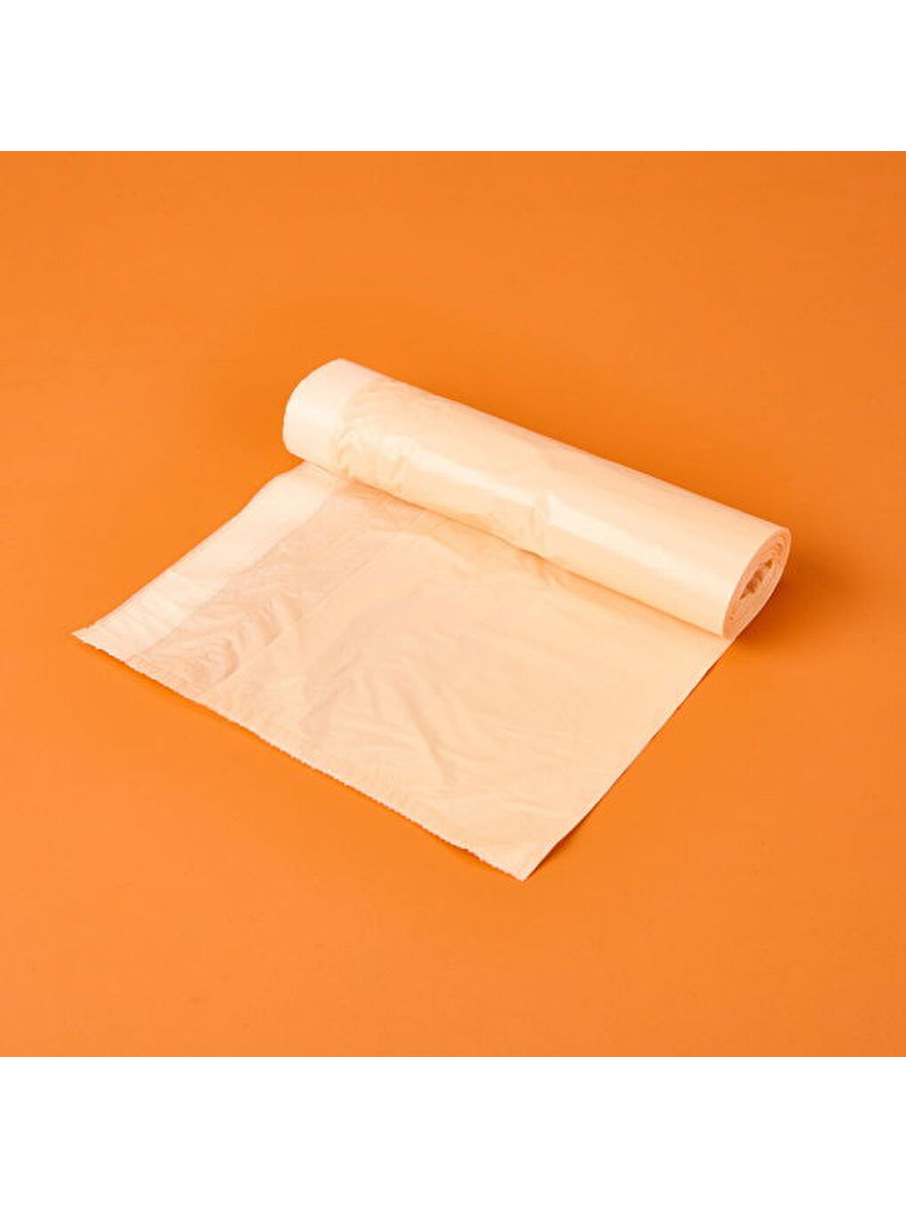 Karışık Vanilya Kokulu Büzgülü Orta Boy 15'li Çöp Torbası - Turuncu
