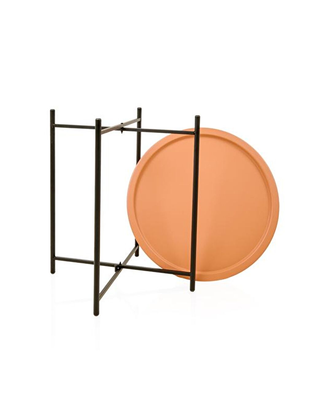 Kahverengi Modern Katlanır Tepsi Sehpa - Terra-2