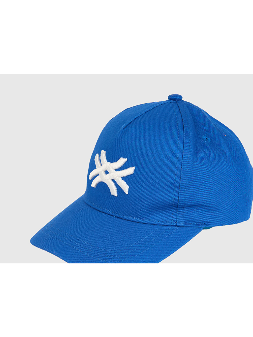 Erkek Çocuk Saks Mavi Logolu Kep-3