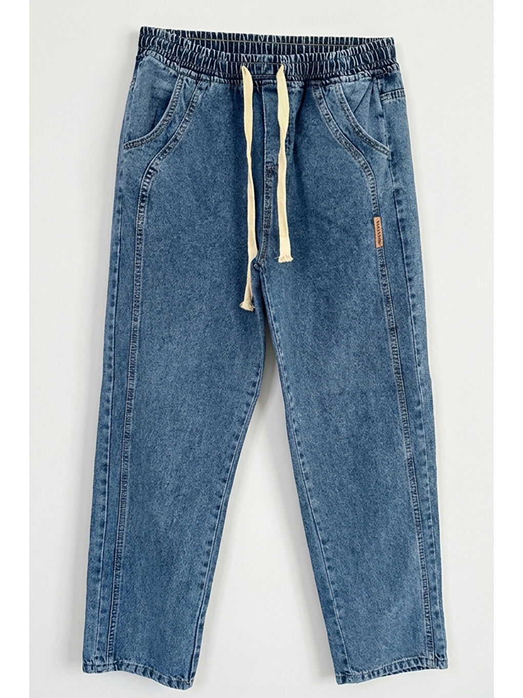 Erkek Rahat Kesim Baggy Jean Pantolon 30076 - İndigo-5