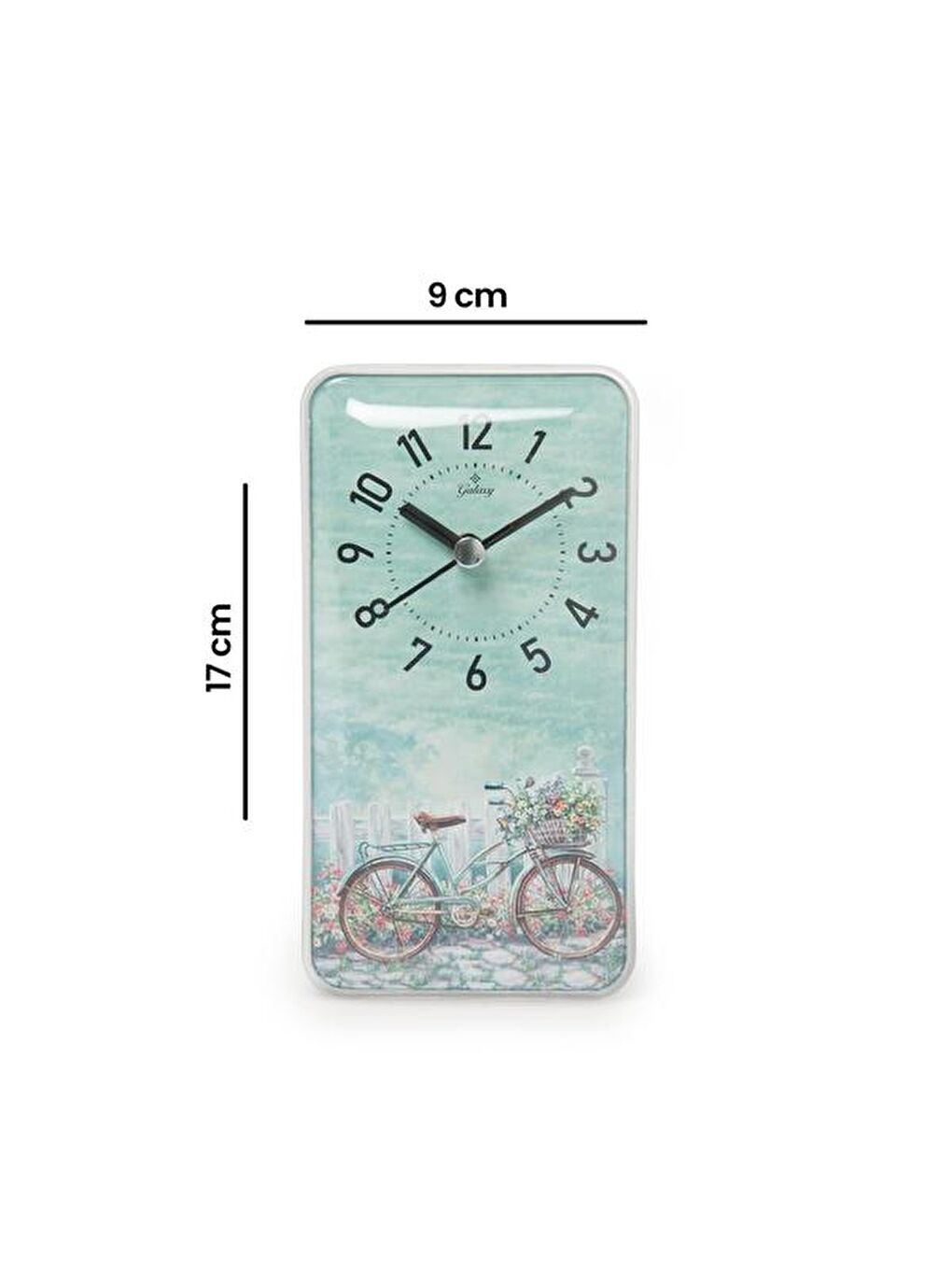 Karışık Dikdörtgen Duvar Saati - Renkli - 17x9 cm-3